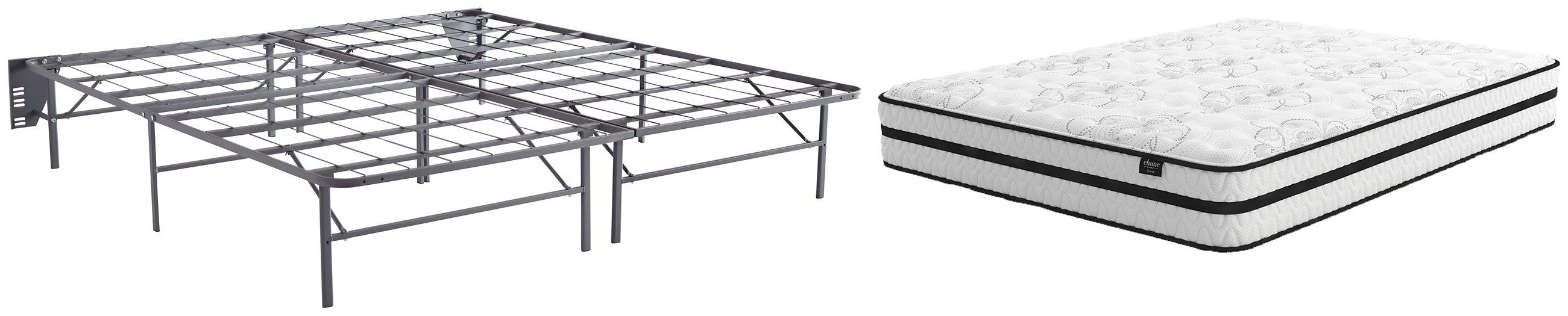 Chime 10 Inch Hybrid 2-Piece Mattress Package