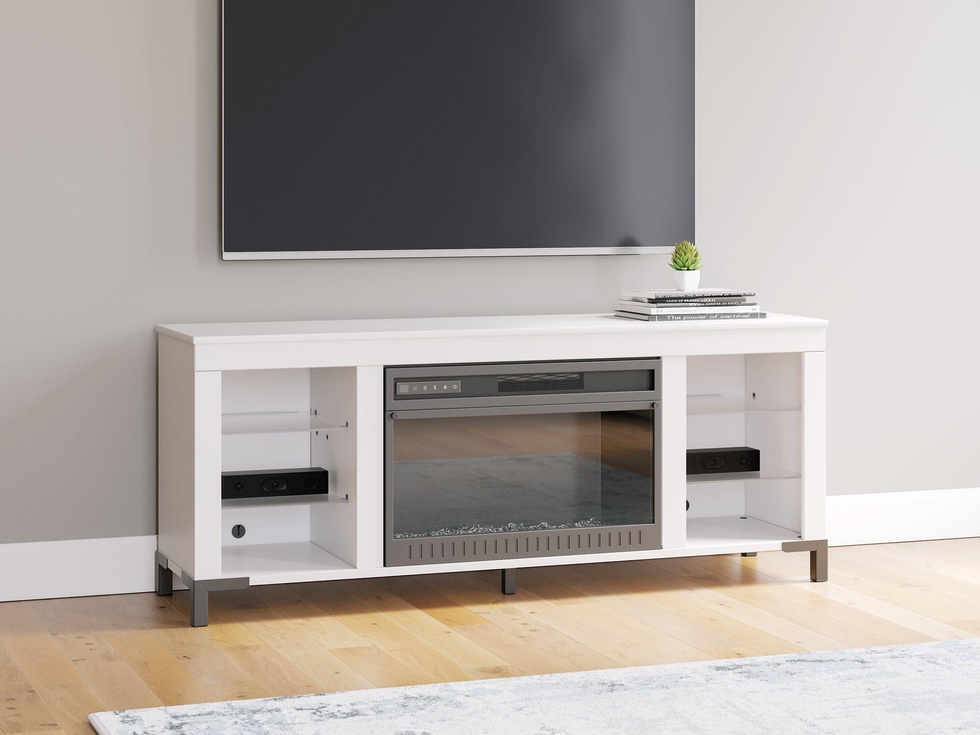 Brollevi 60 TV Stand with Electric Fireplace
