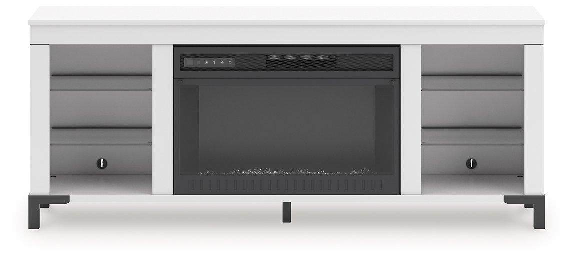 Brollevi 60 TV Stand with Electric Fireplace