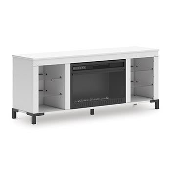 Brollevi 60 TV Stand with Electric Fireplace