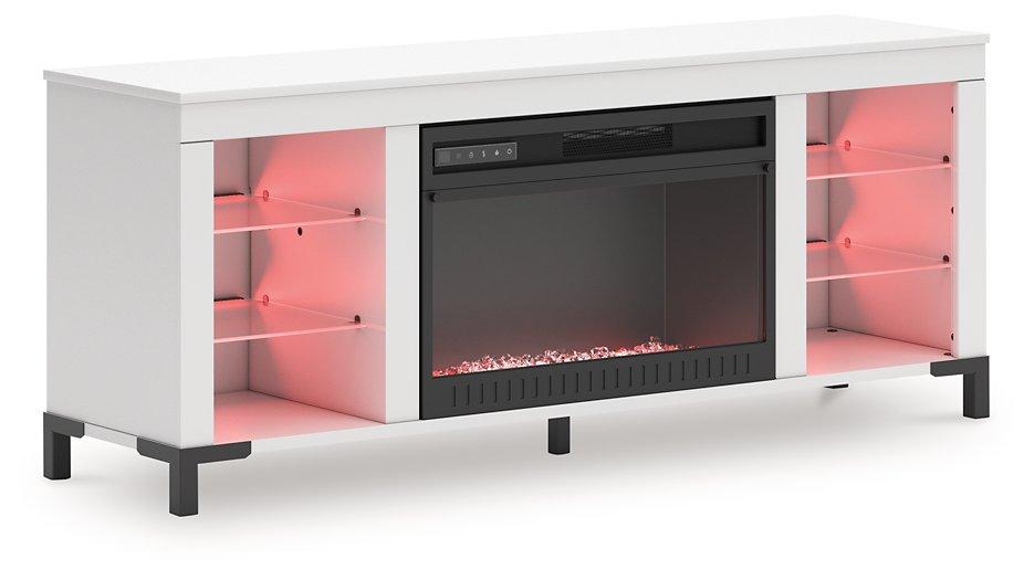 Brollevi 60 TV Stand with Electric Fireplace