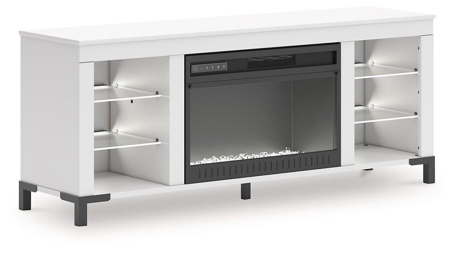 Brollevi 60 TV Stand with Electric Fireplace