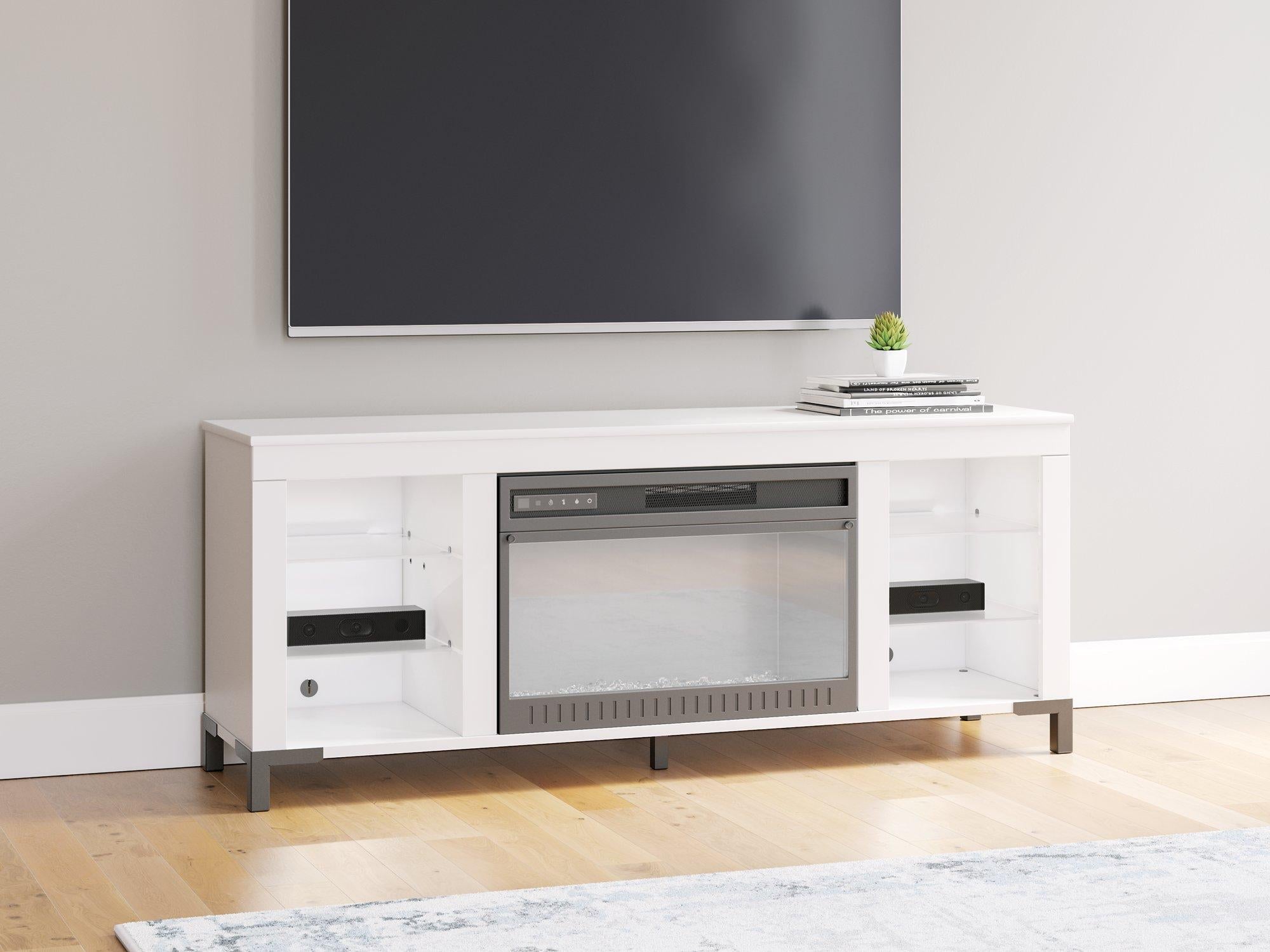 Brollevi 60 TV Stand with Electric Fireplace