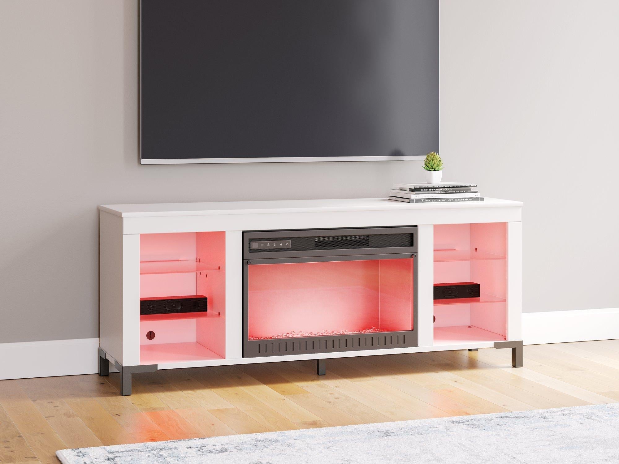 Brollevi 60 TV Stand with Electric Fireplace