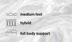 Chime 10 Inch Hybrid 10 Inch Mattress and Pillow
