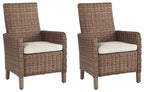 Beachcroft Outdoor Arm Chair with Cushion (Set of 2)