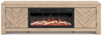 Cayboni 71 TV Stand with Electric Fireplace