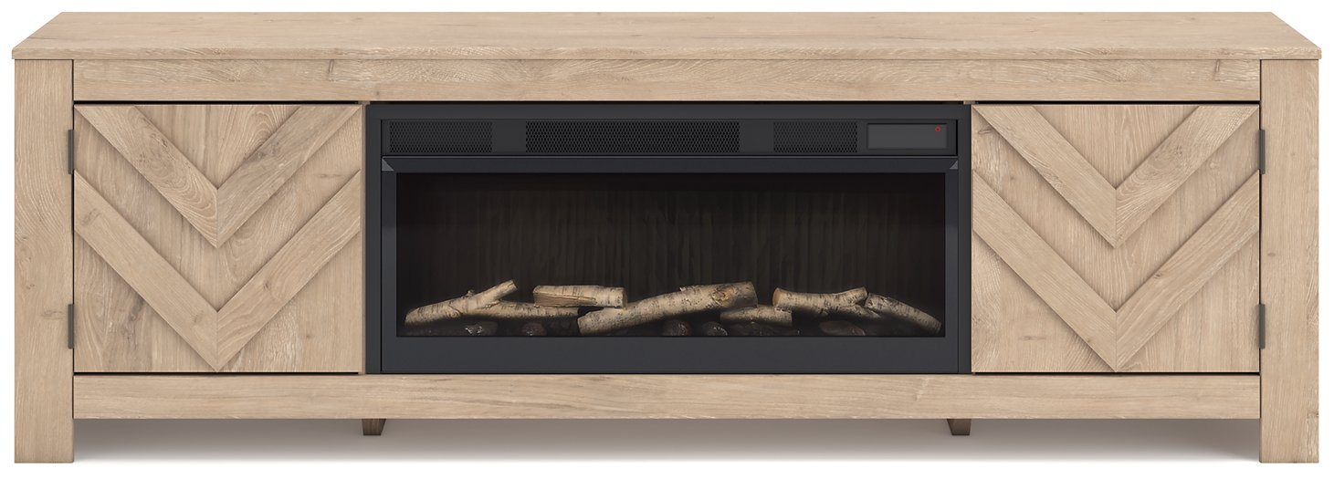 Cayboni 71 TV Stand with Electric Fireplace