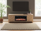 Cayboni 71 TV Stand with Electric Fireplace
