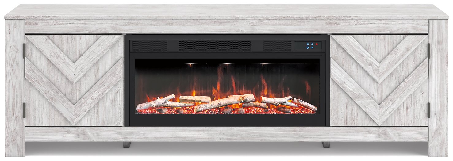 Cayboni 71 TV Stand with Electric Fireplace