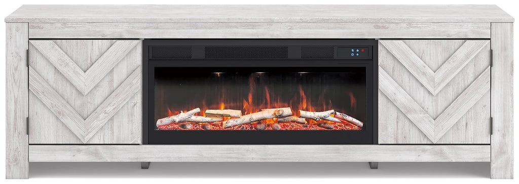Cayboni 71 TV Stand with Electric Fireplace