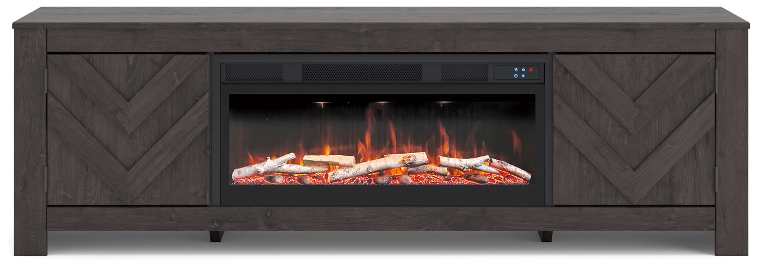 Cayboni 71 TV Stand with Electric Fireplace