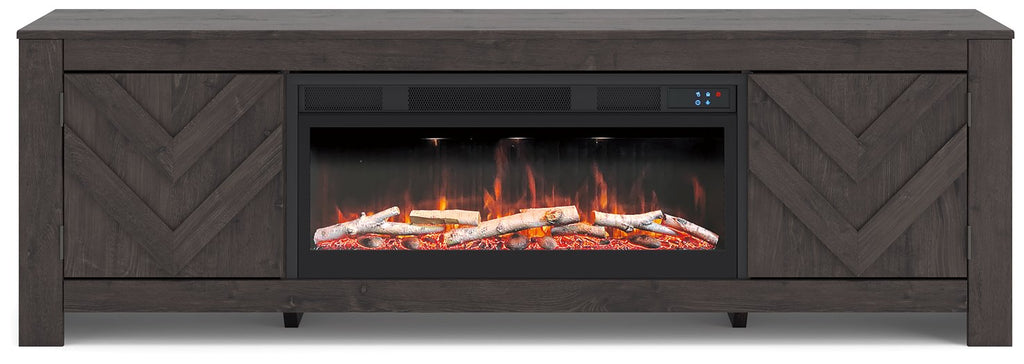 Cayboni 71 TV Stand with Electric Fireplace
