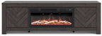 Cayboni 71 TV Stand with Electric Fireplace