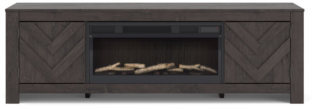 Cayboni 71 TV Stand with Electric Fireplace