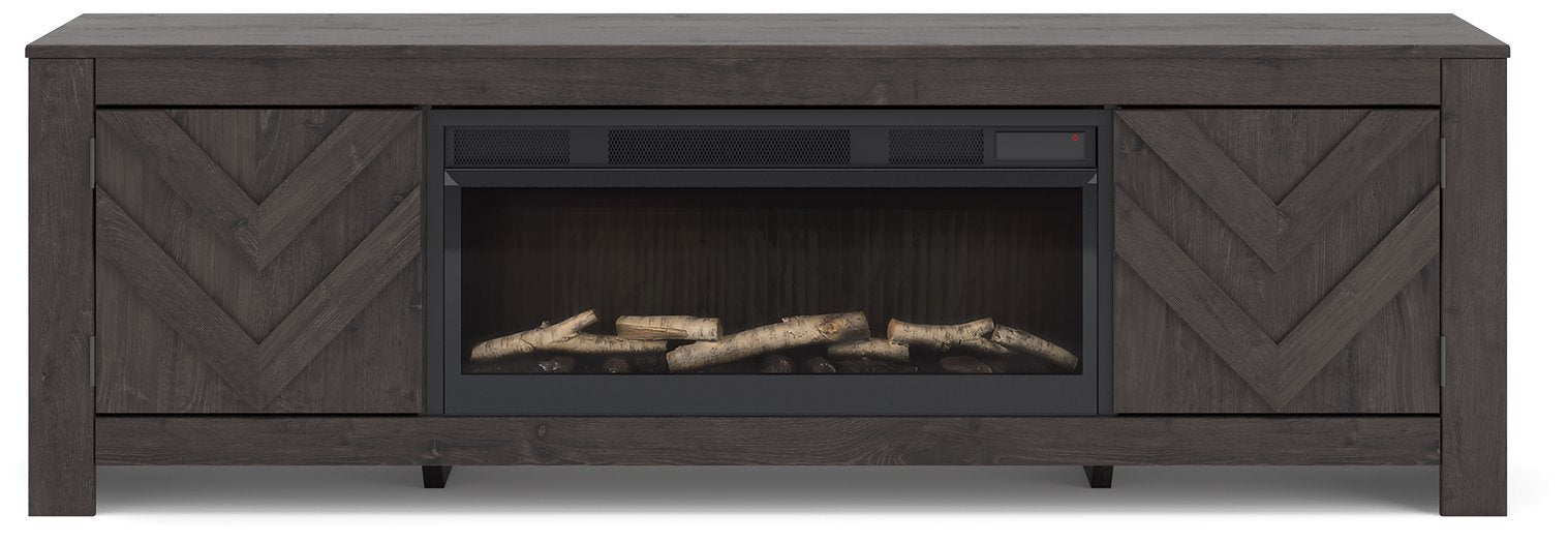 Cayboni 71 TV Stand with Electric Fireplace