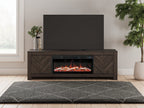 Cayboni 71 TV Stand with Electric Fireplace