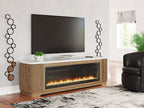 Camdill 80 TV Stand with Electric Fireplace