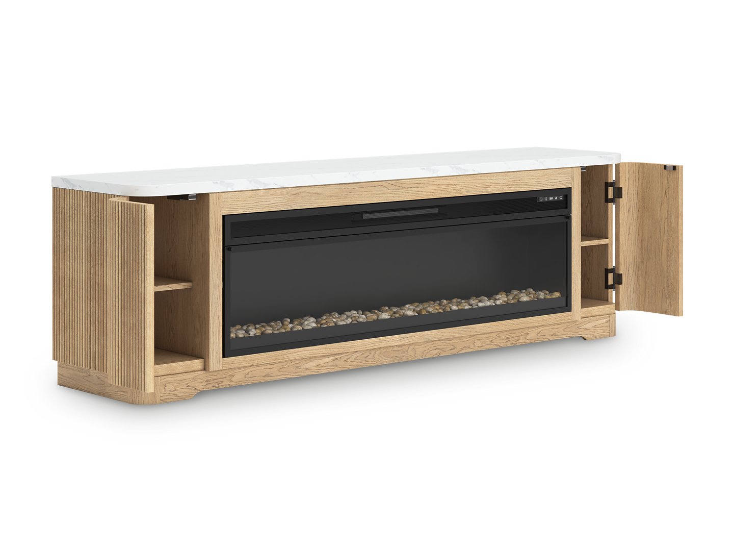 Camdill 80 TV Stand with Electric Fireplace