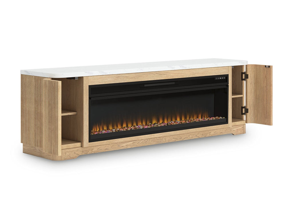 Camdill 80 TV Stand with Electric Fireplace