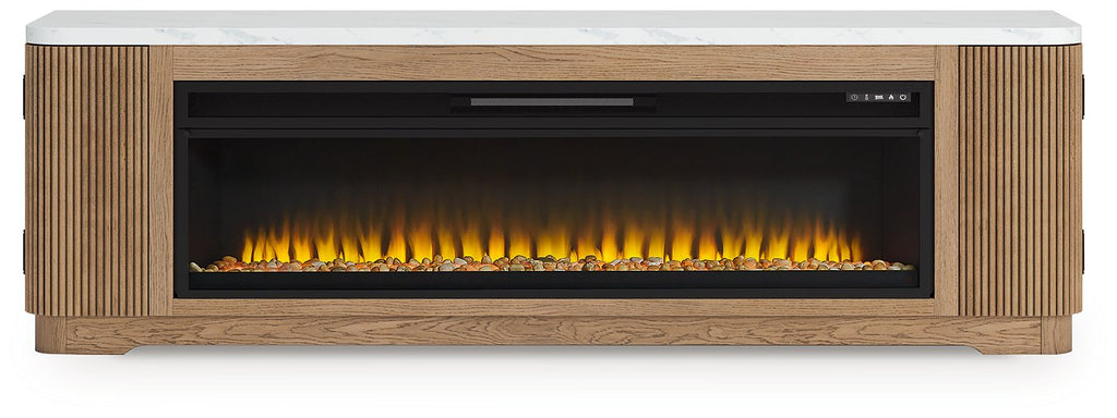 Camdill 80 TV Stand with Electric Fireplace