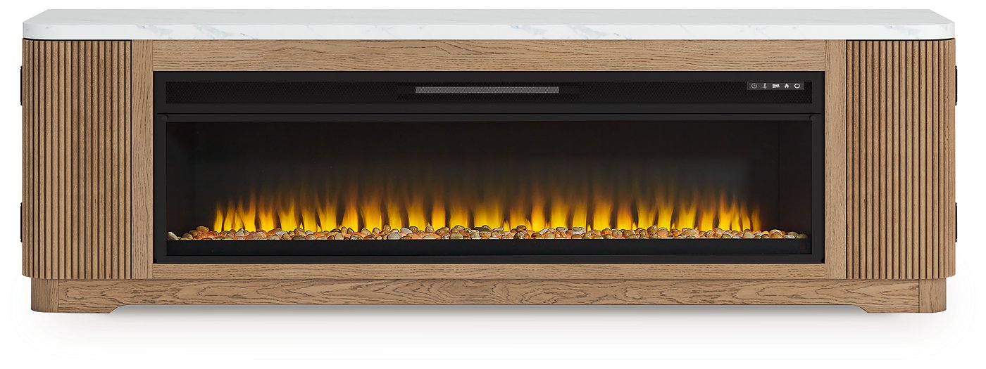 Camdill 80 TV Stand with Electric Fireplace