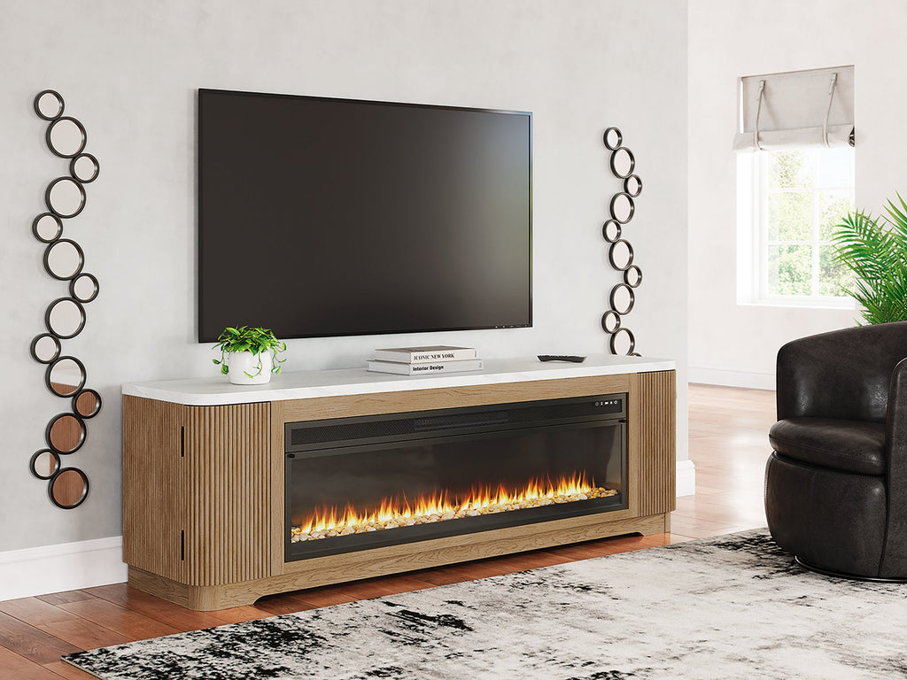 Camdill 80 TV Stand with Electric Fireplace