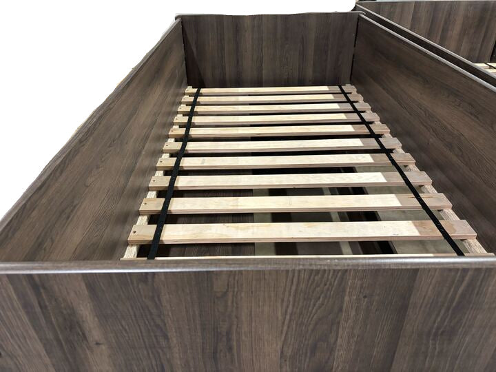 Ashley Twin Loft Bed with Right Storage Step, Bookcases and Chest