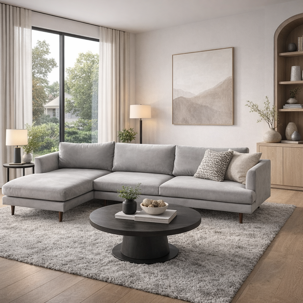 AllModern Mid Century Modern Sectional Sofa